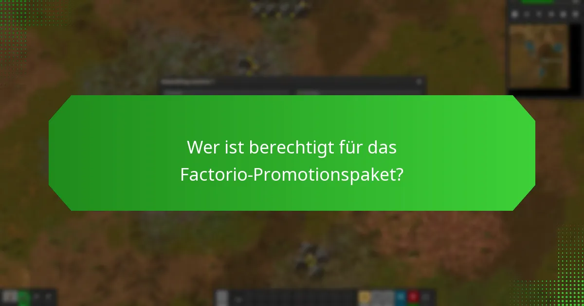 Was sind die Alternativen zum Factorio-Promotionspaket?